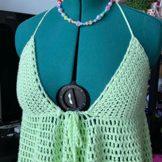 crochet cover-up lime beach dress