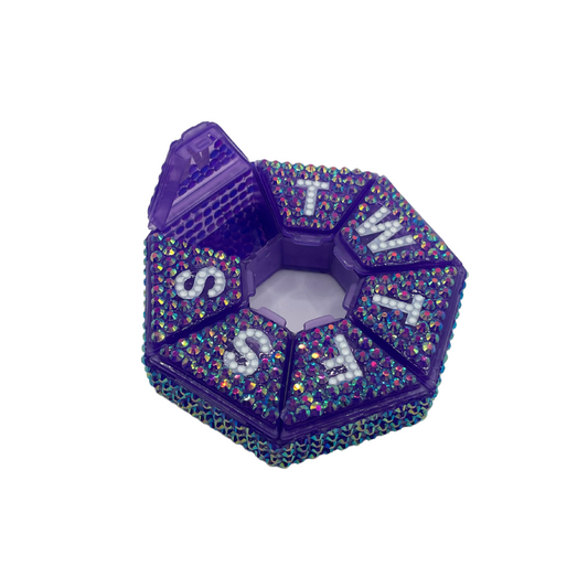 bedazzled 7-day pill organizer