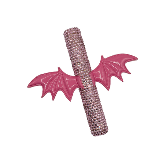 pink bat wing bedazzled tube