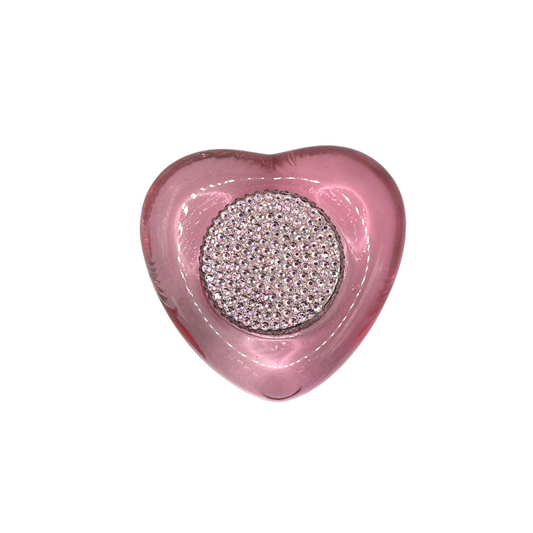 tiny 1.6" pink heart grinder holder