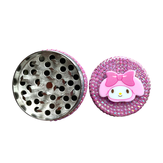 small 2" pink bunny grinder